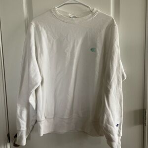 Champion Men's Cream Crewneck Sweater